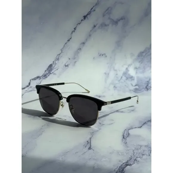 NEW Gucci GG1275SA Black Gold Clubmaster Sunglasses - Picture 3 of 10